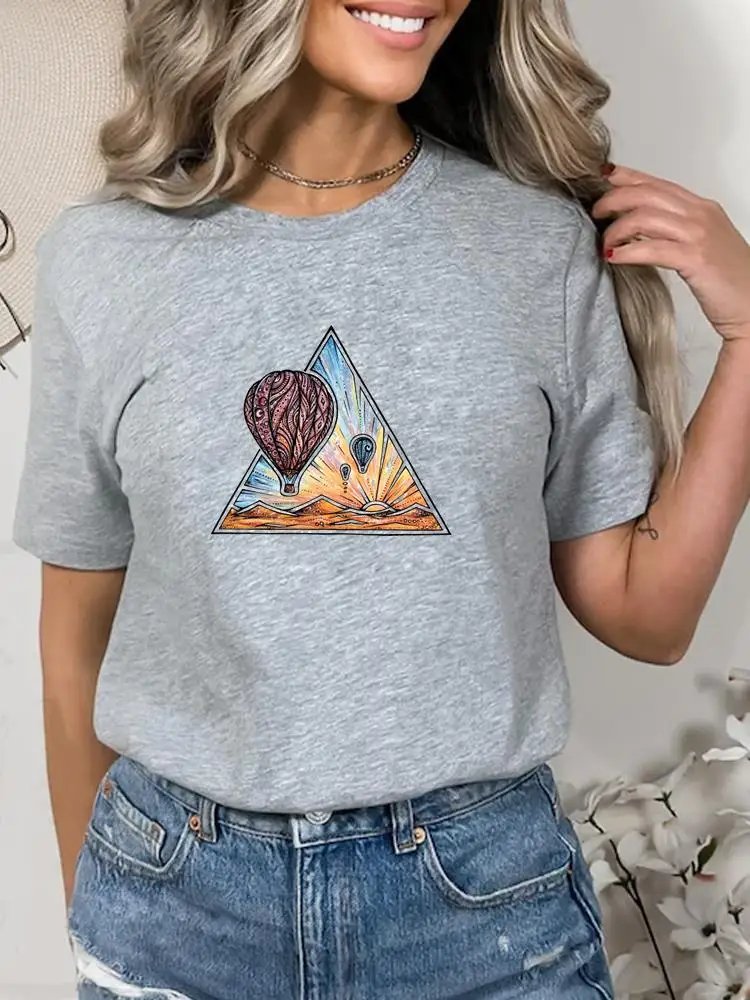 القهوة الحب الاتجاه الحياة 90s قصيرة الأكمام ملابس الصيف طباعة الجرافيك تي شيرت سيدة الموضة النساء الإناث قميص المحملة