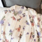 طقم توب وبانت نسائي بأكمام طويلة ، بيجامة كاواي لطيفة ، طباعة زهور ، ملابس منزلية ، ملابس نوم ، ملابس صالة ، خريف ، جديد ، 2 * * - الصورة 4