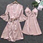 ⁦ملابس نوم نسائية مثيرة ، طقم بيجامات دانتيل ، ياقة برقبة على شكل حرف V ، ملابس داخلية غير رسمية ، ملابس نوم⁩ - الصورة ⁦3⁩