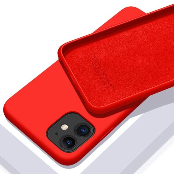 ⁦Solid Color Soft Silicone Case for iPhone⁩ - الصورة ⁦5⁩